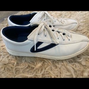 Tretorn white leather nylite sneakers